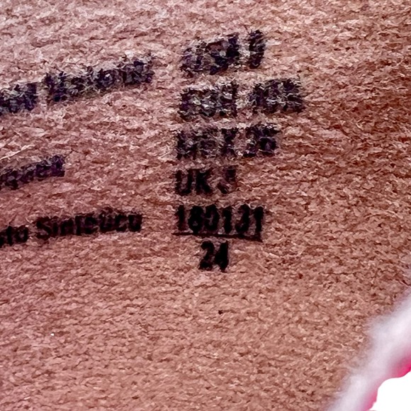 Christian Siriano “Keira” Women’s Red Faux Suede Heels 9 - Picture 7 of 14